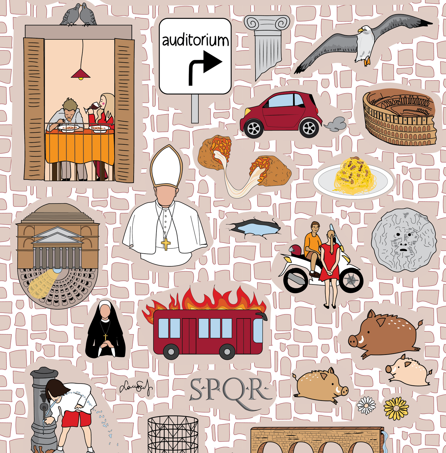 POSTER NO. 22 "Simboli Romani"