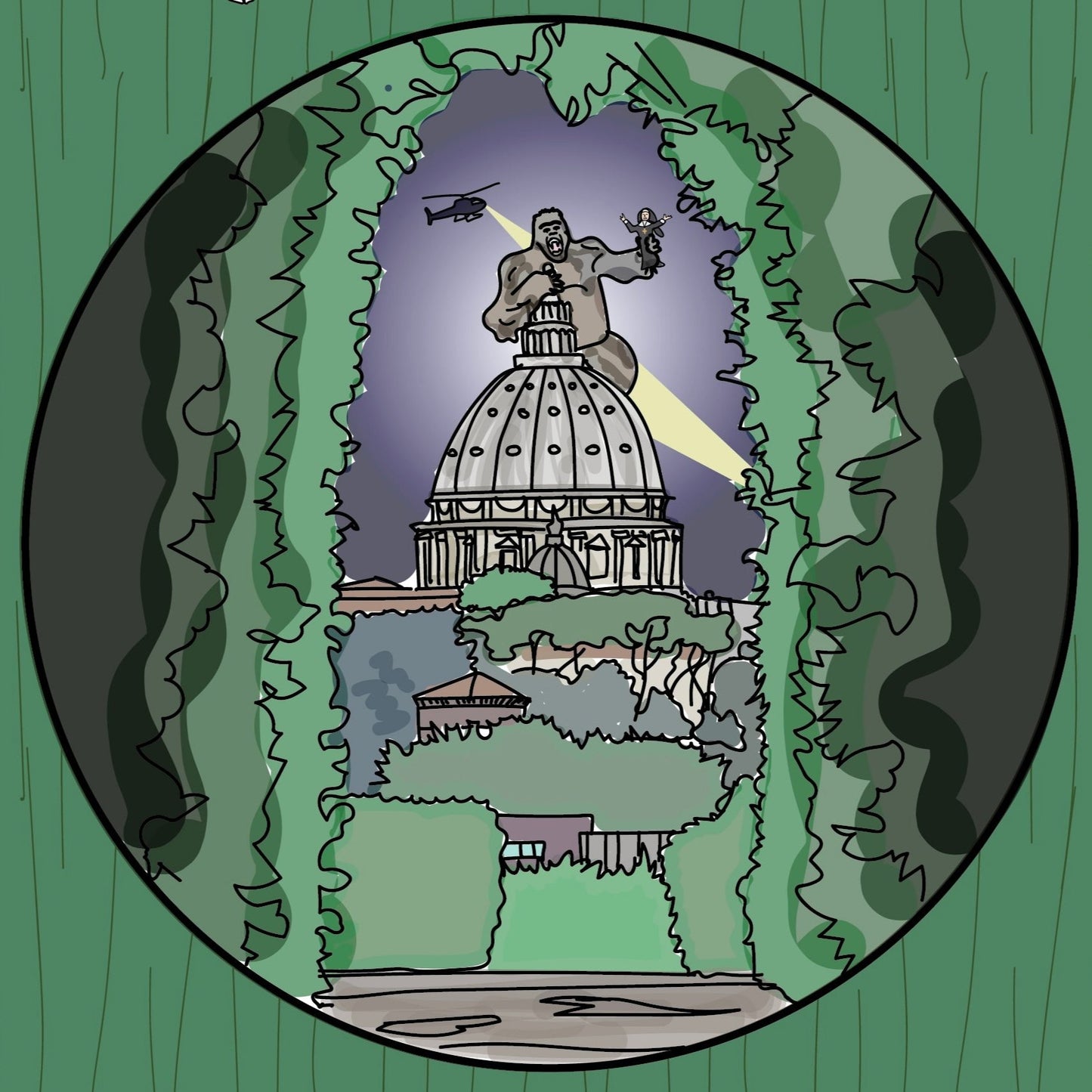POSTER N.XMAS "Sbirciando San Pietro"