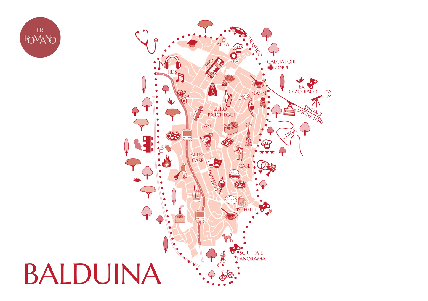 Disegno quartiere Balduina