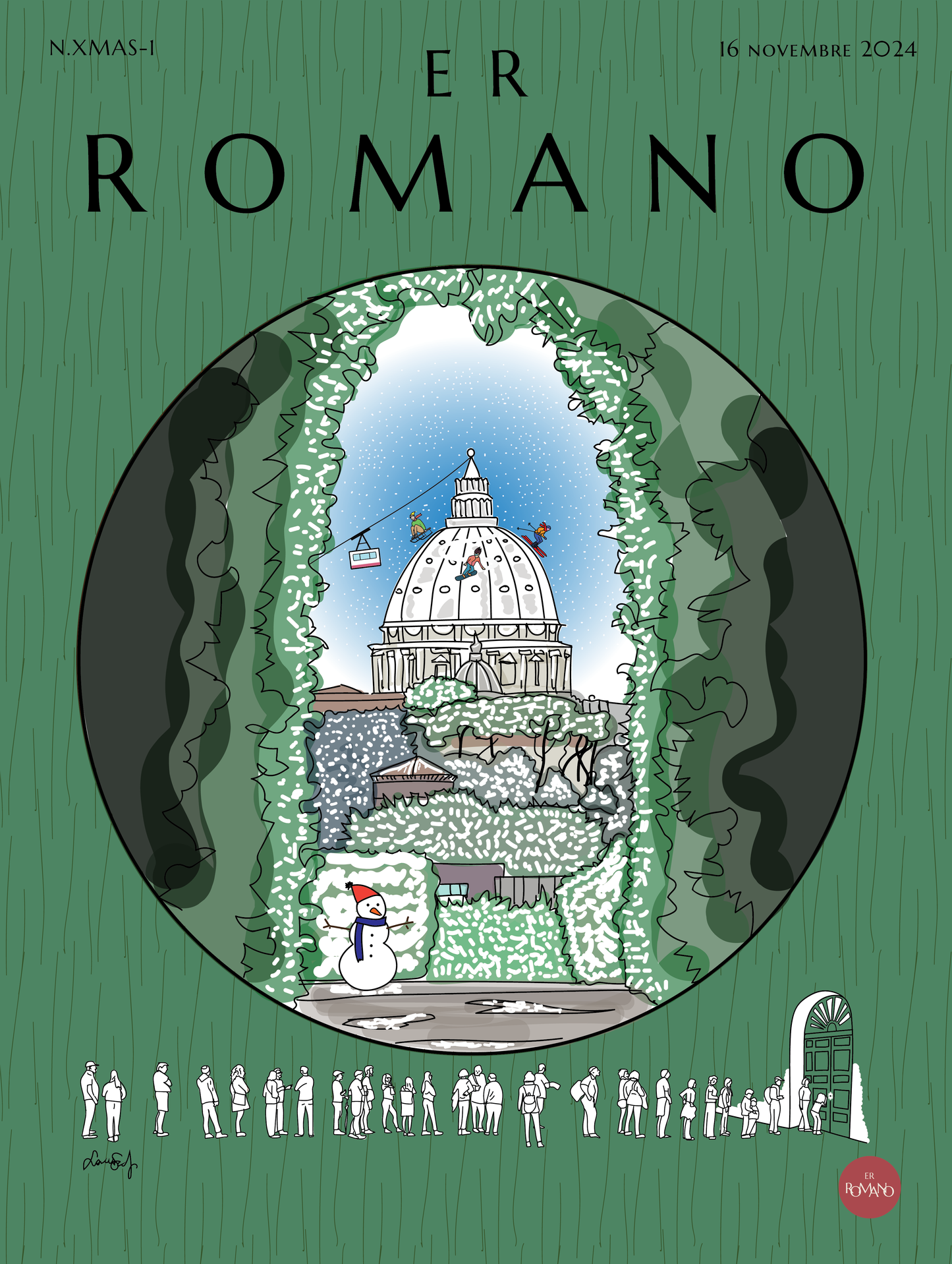 POSTER N.XMAS "Sbirciando San Pietro"