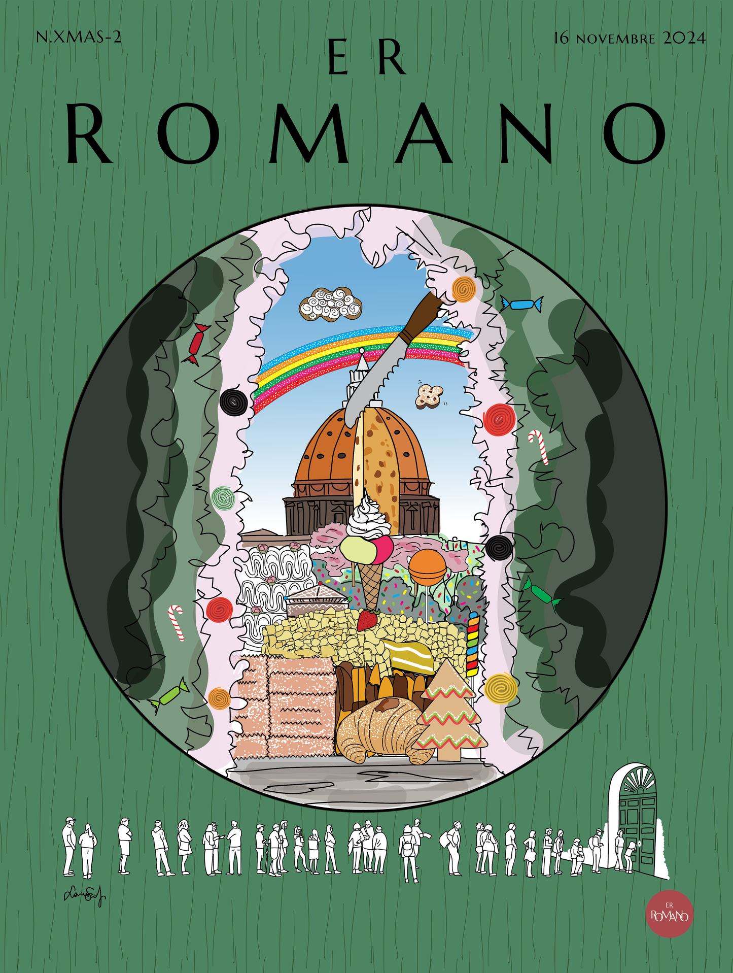 POSTER N.XMAS "Sbirciando San Pietro"
