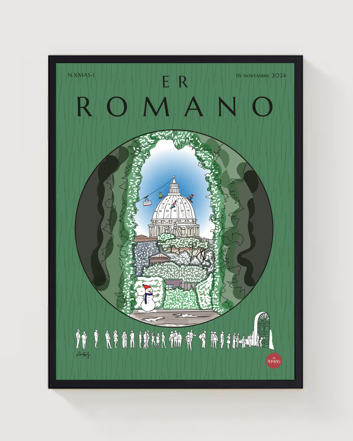 POSTER N.XMAS "Sbirciando San Pietro"