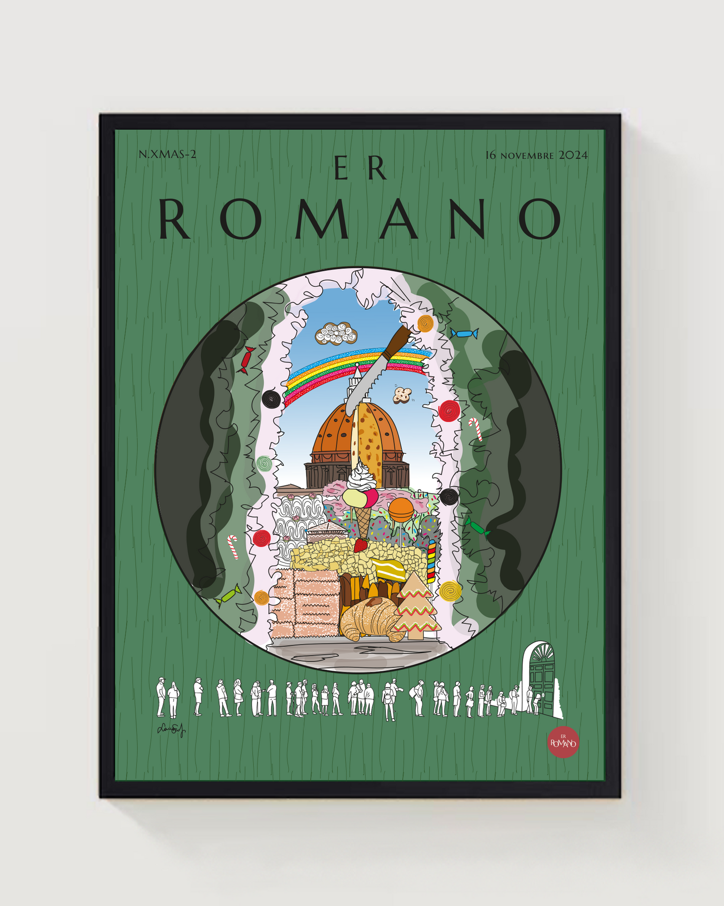 POSTER N.XMAS "Sbirciando San Pietro"