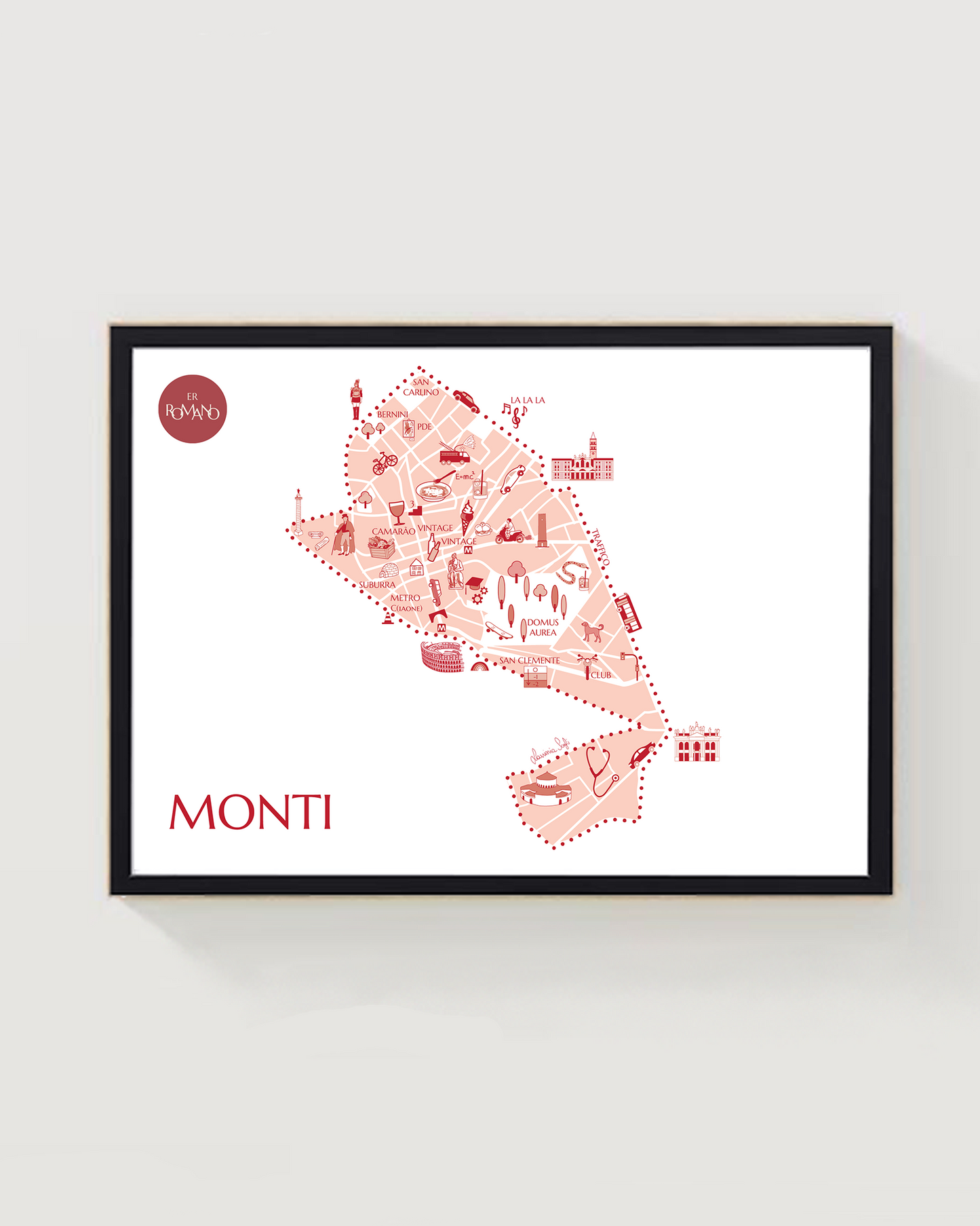 Monti neighborhood drawing