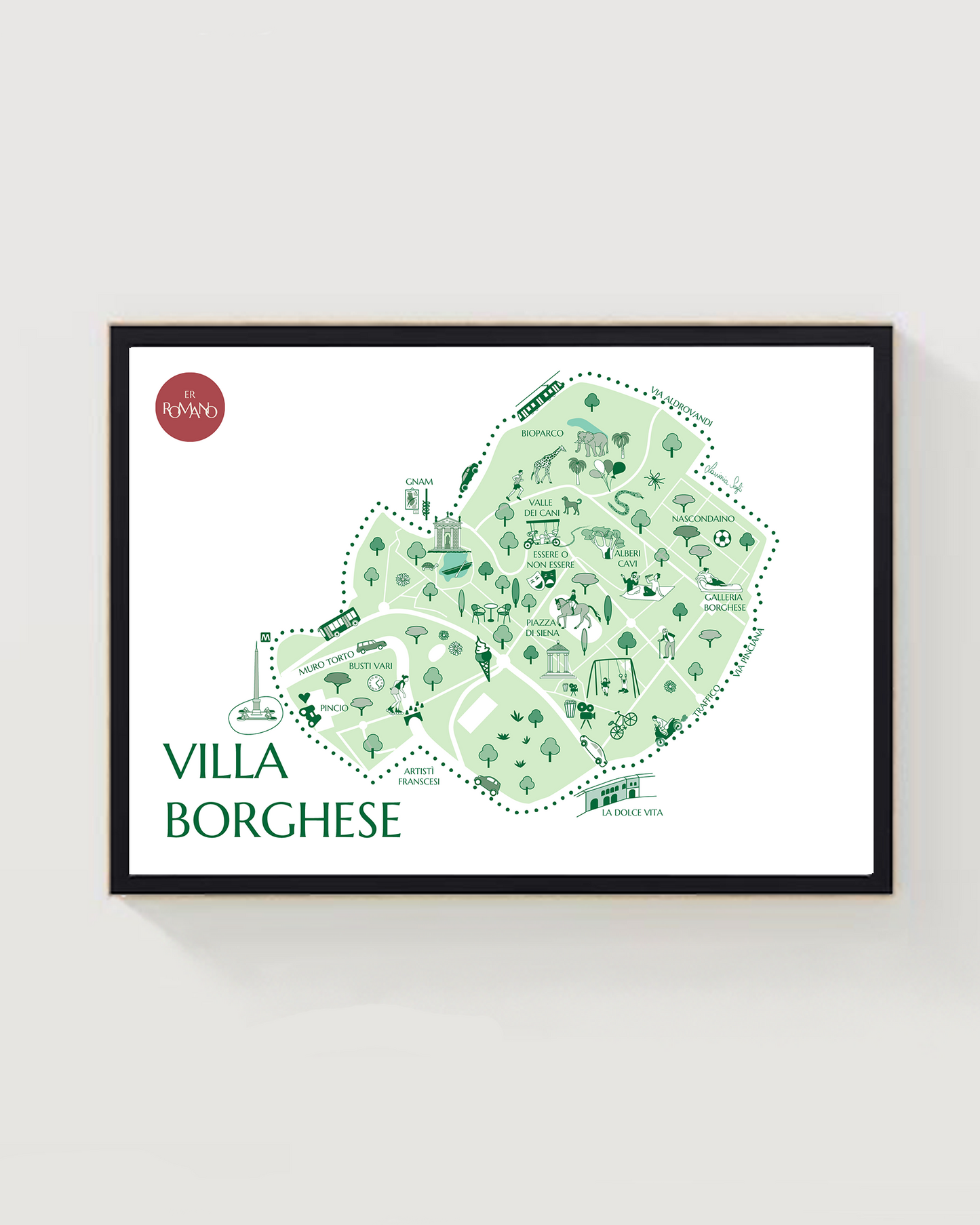 Villa Borghese drawing