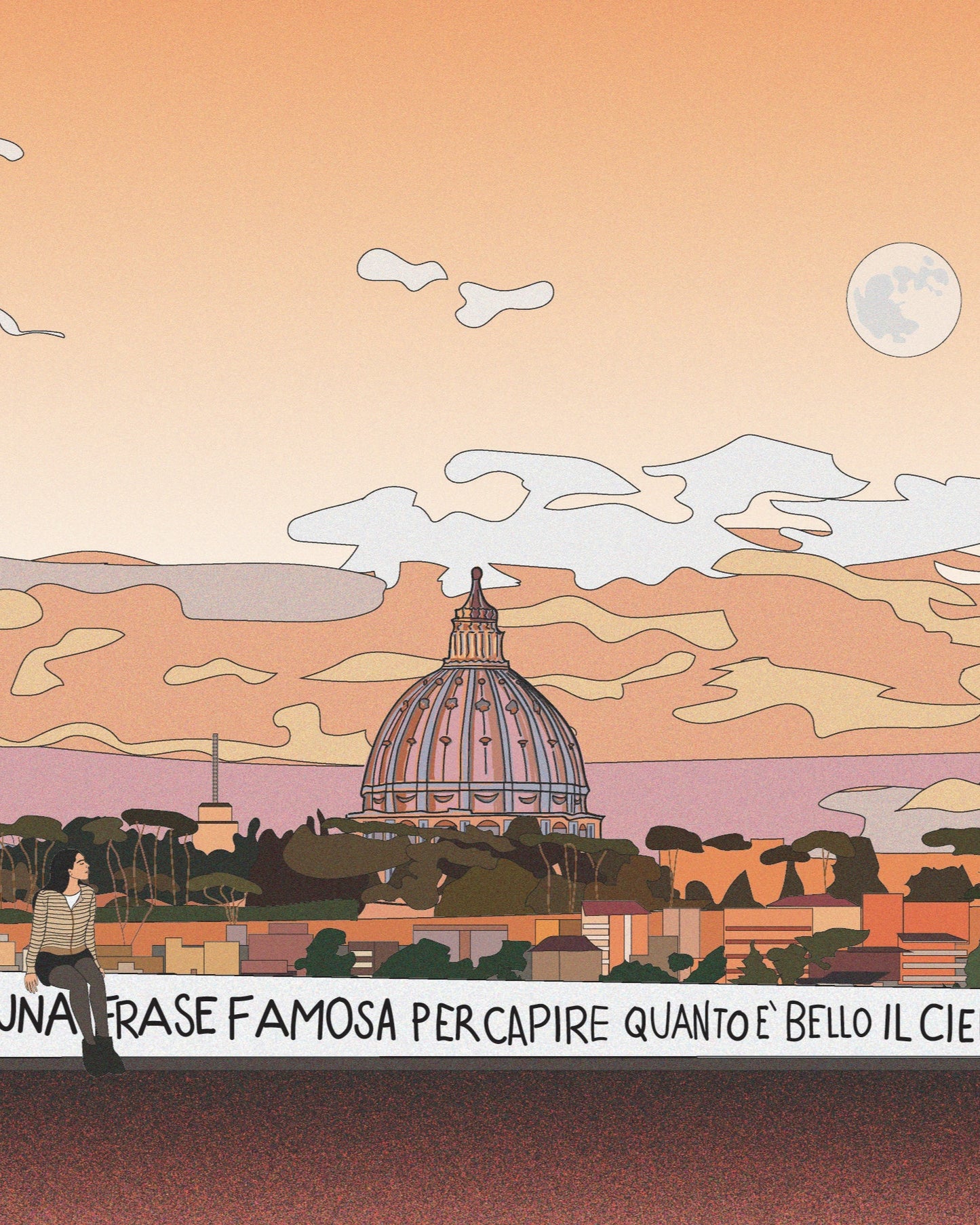 Personalizza il tuo poster "Il cielo Romano"
