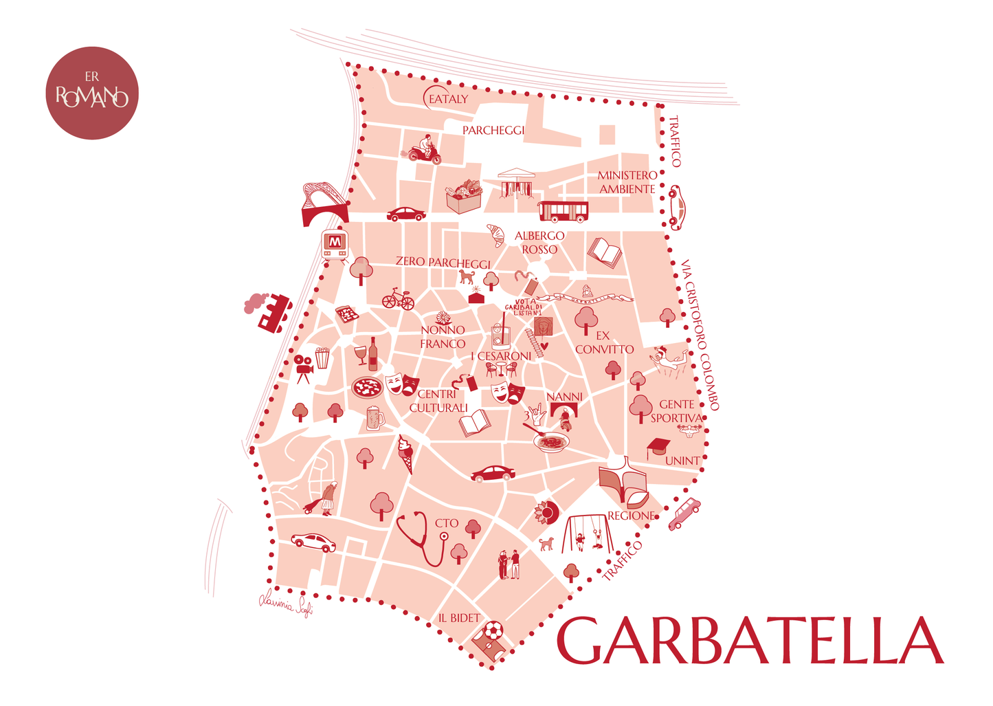 Disegno quartiere Garbatella