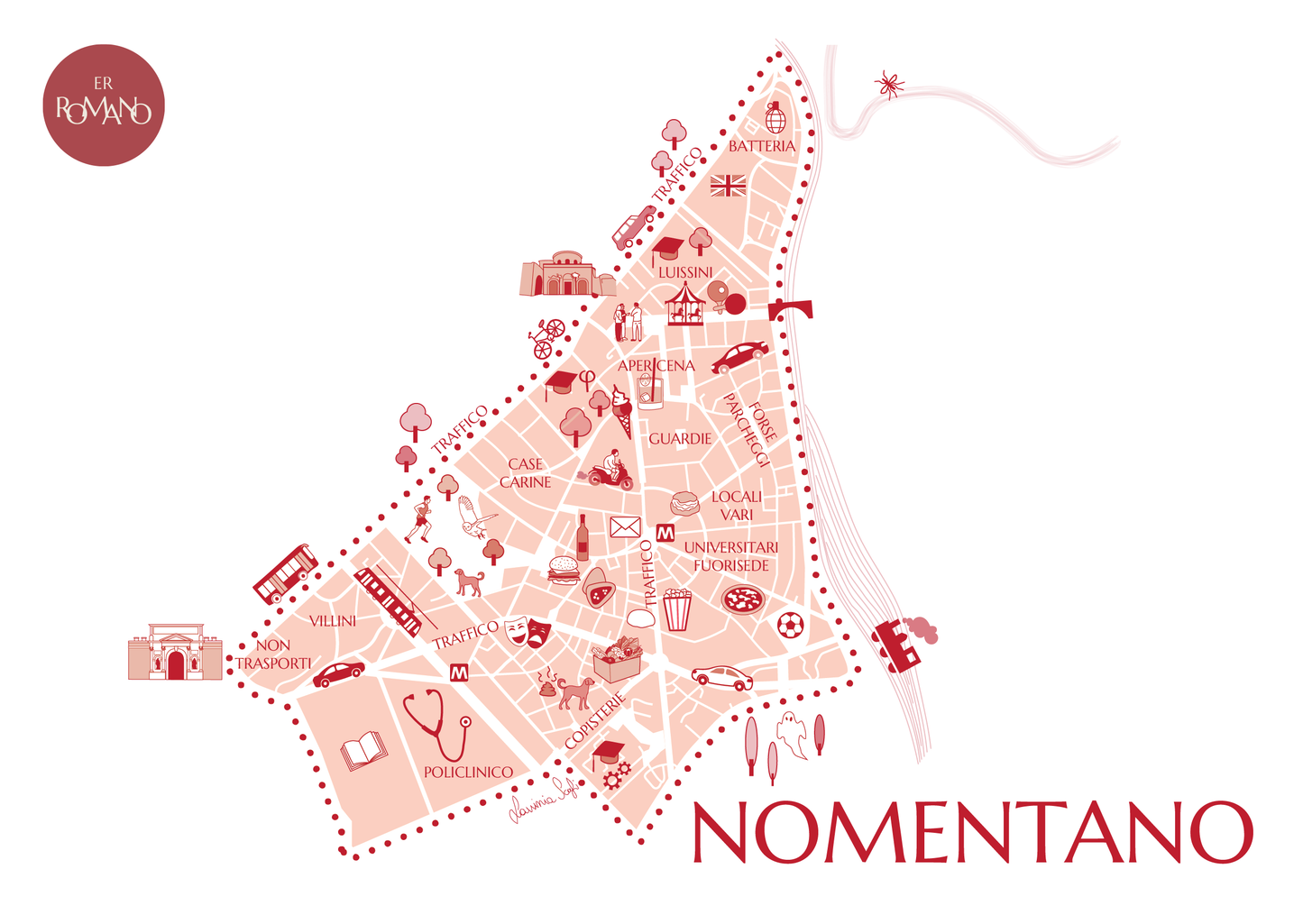 Trieste neighborhood drawing