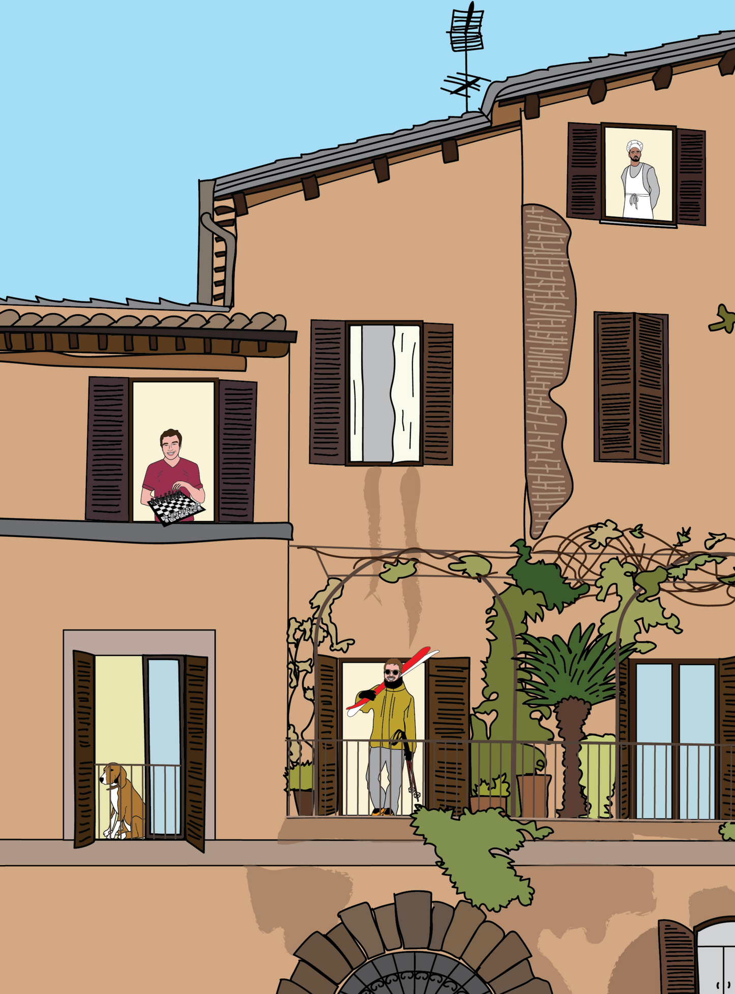 Personalizza il tuo poster "Vita da condominio"