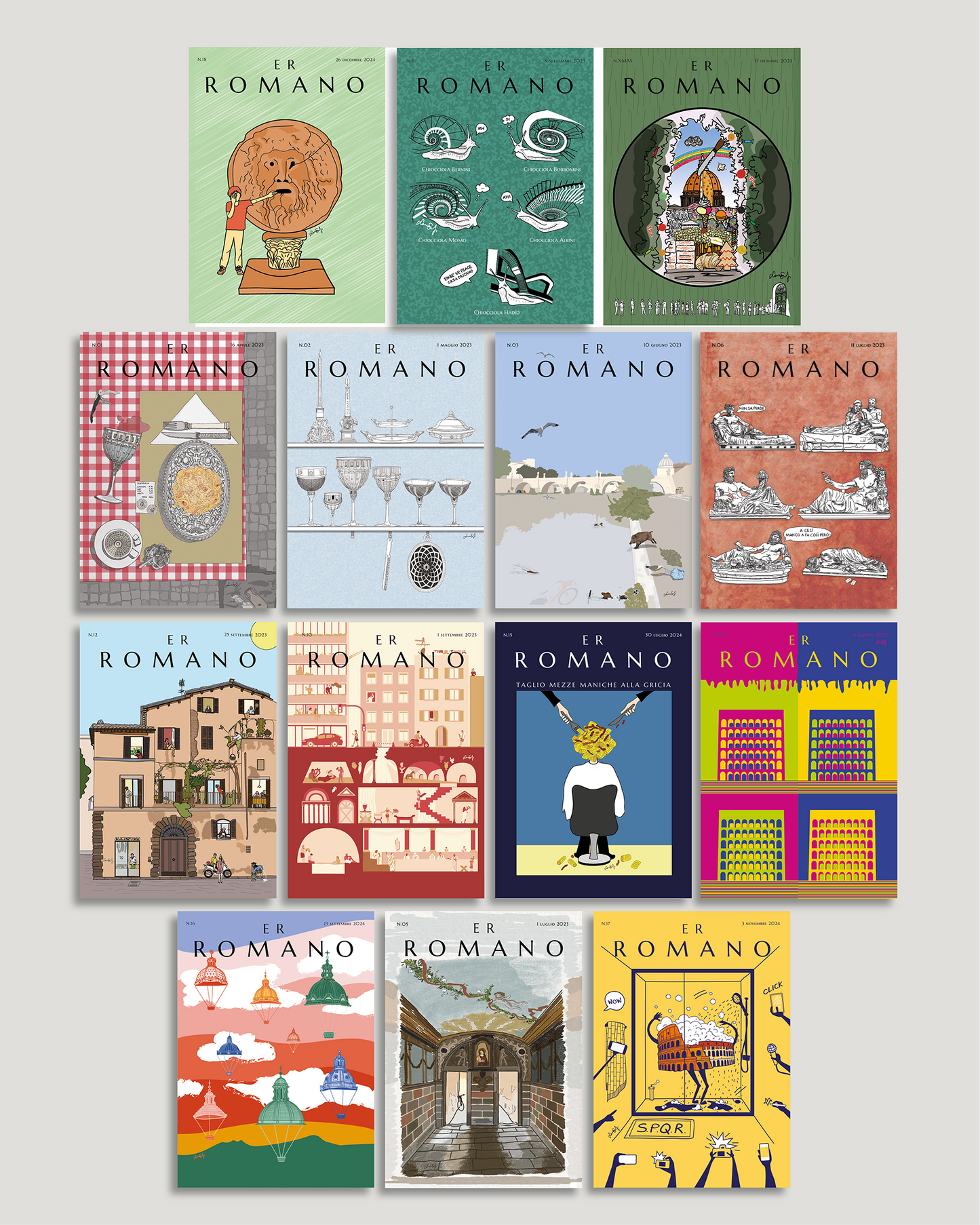 14 Postcards Er Romano