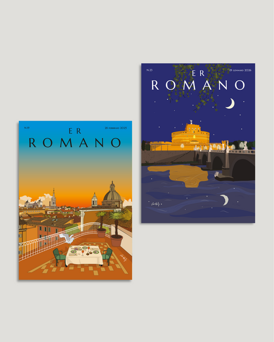 2 Cartoline Tramonto-Notte