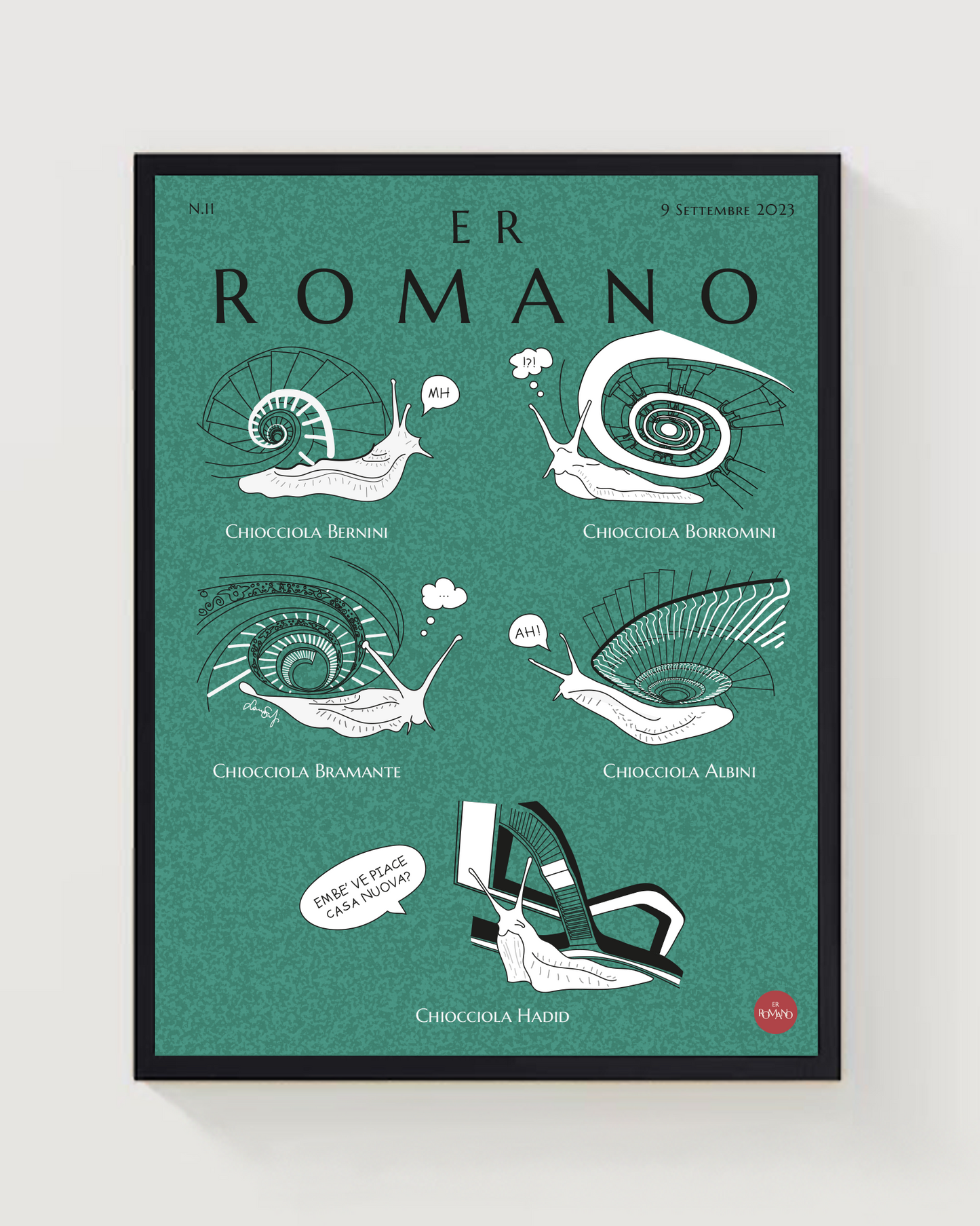 POSTER N. 11 " Chiocciole romane"