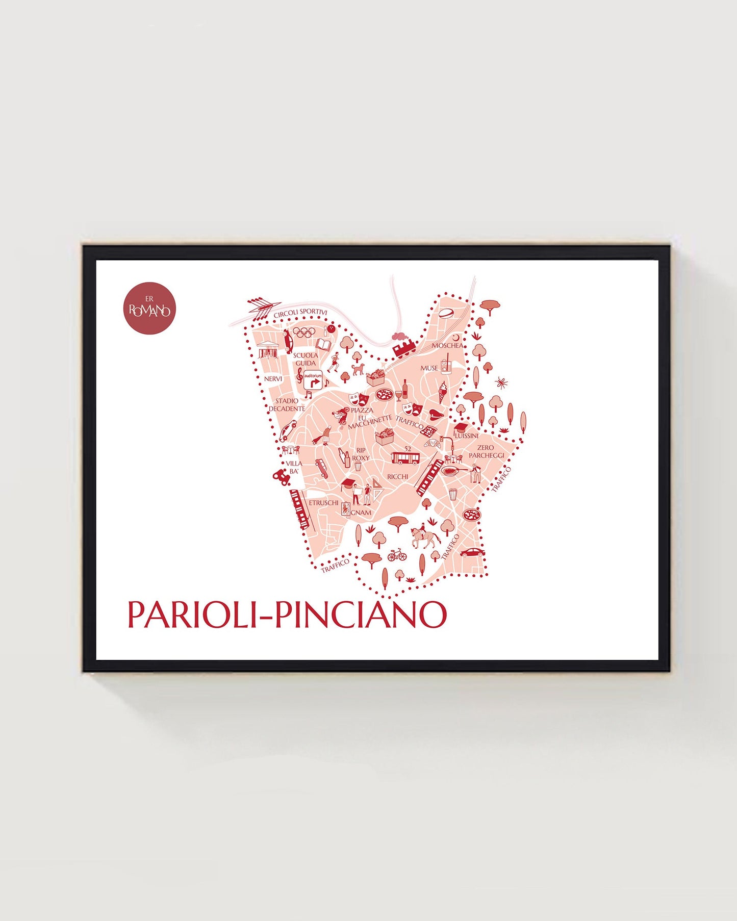 Disegno quartiere Parioli-Pinciano