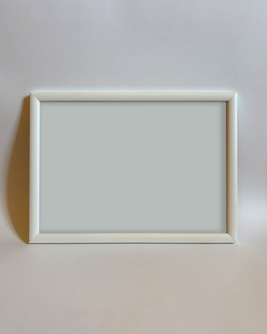 Glossy lacquered wooden frame